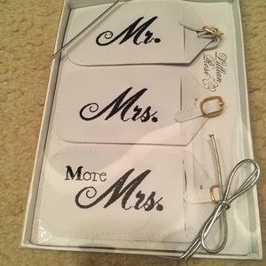 Leather Honeymoon Luggage Tags